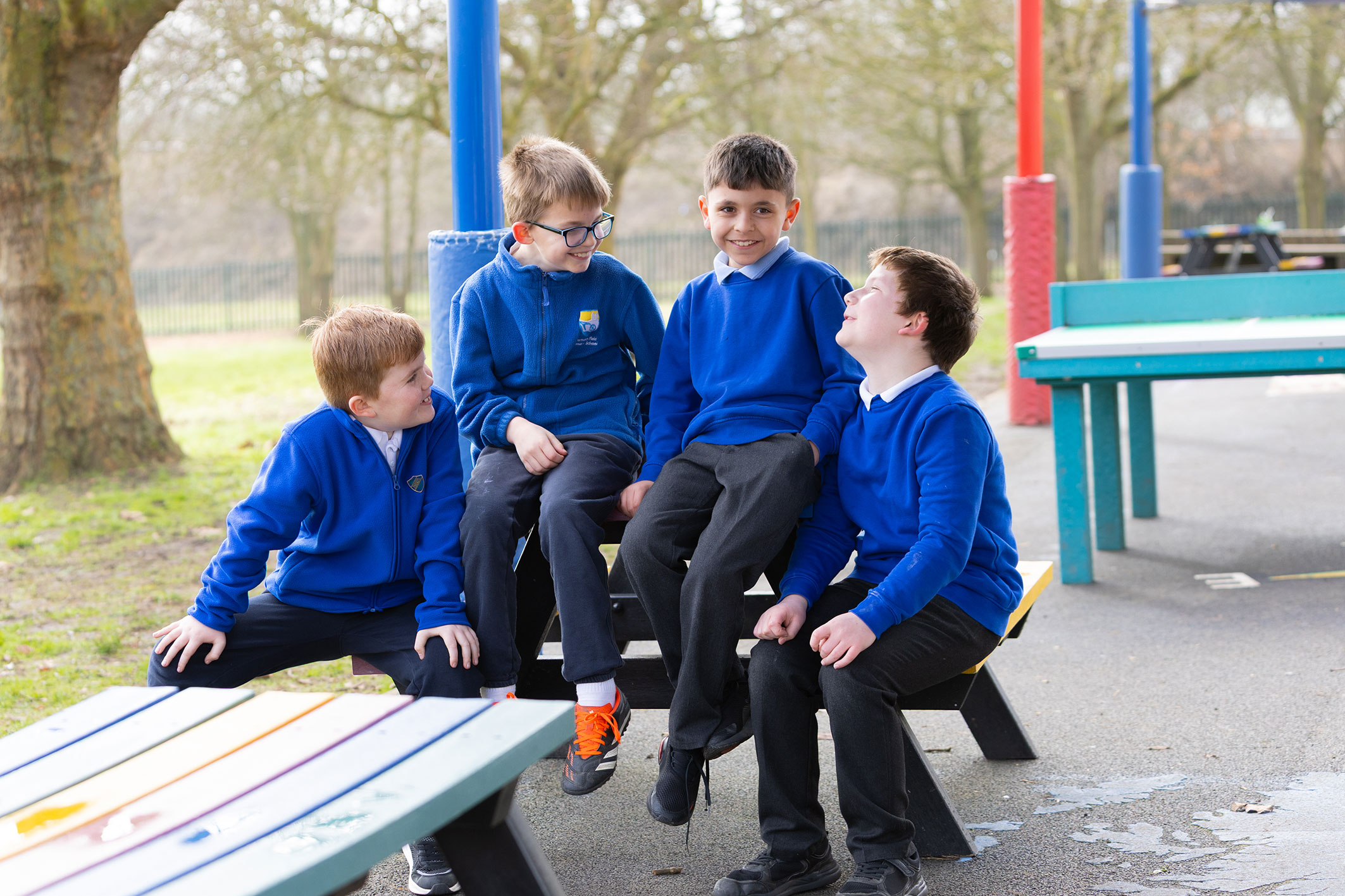 Thythorn children laughing